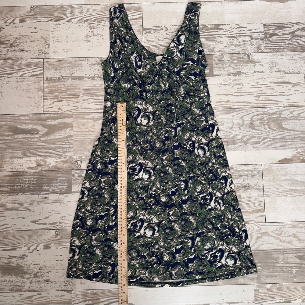 Porridge Anthropologie Sleeveless Floral Midi Dress Women’s XS Green Blue - Picture 7 of 11